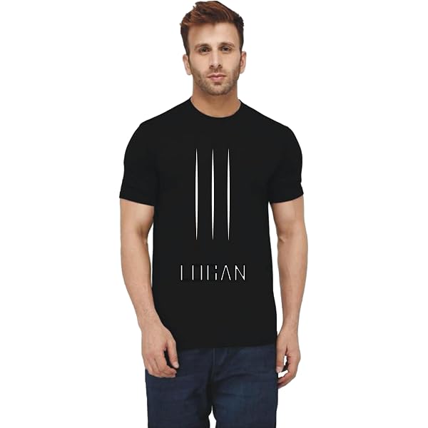 Buy Men's Black Cotton T-Shirt with BOOMBAAM Logo Print, Crew Neck